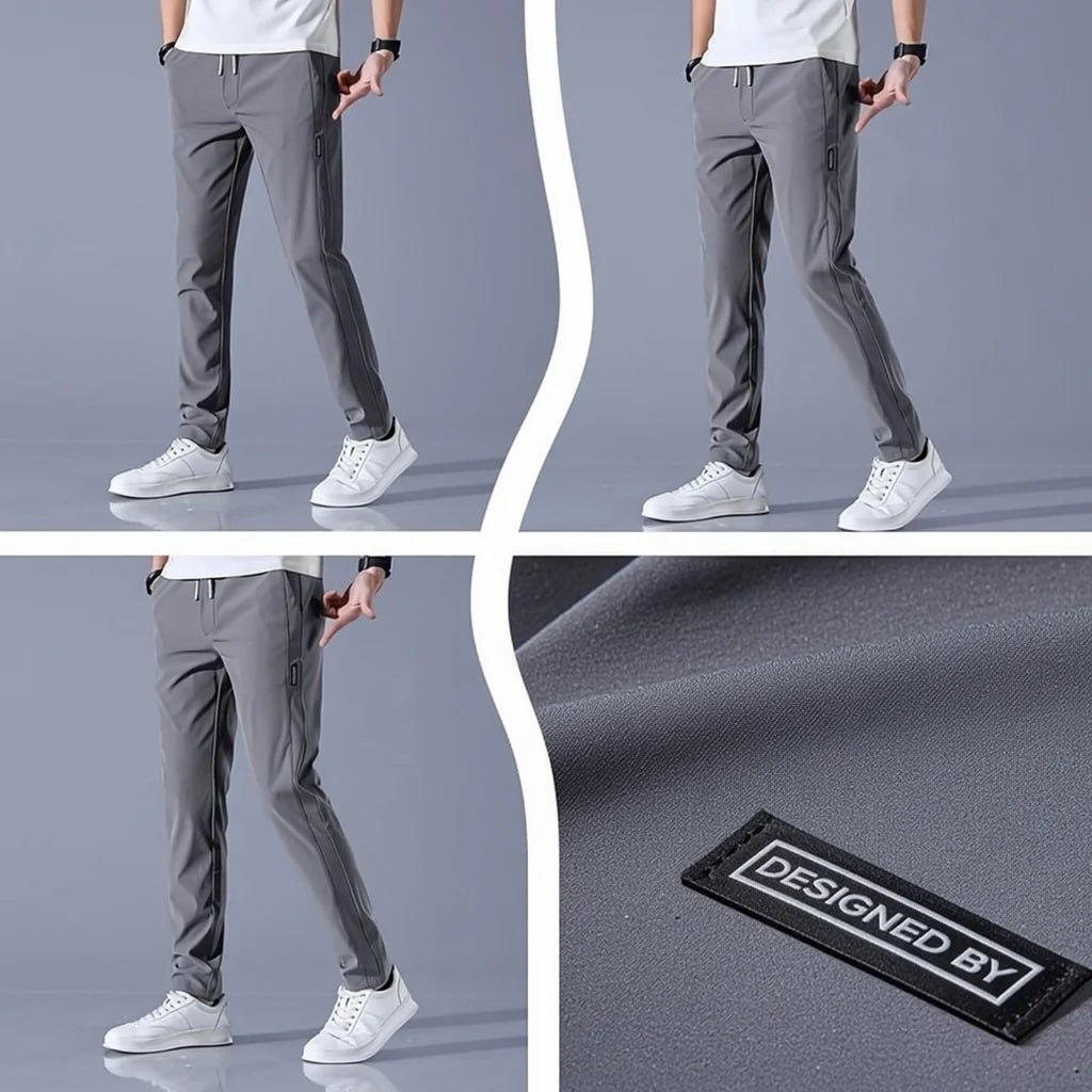 Men’s Premium Comfort Track Pants (BUY 1 GET 1 FREE) – Black & Grey| Stretch Fit, Gymwear & Everyday Wear