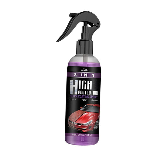 Hydrophobic Nano Car Polish & Protective Coating Spray – Scratch & Water Repellent, Pack of 2