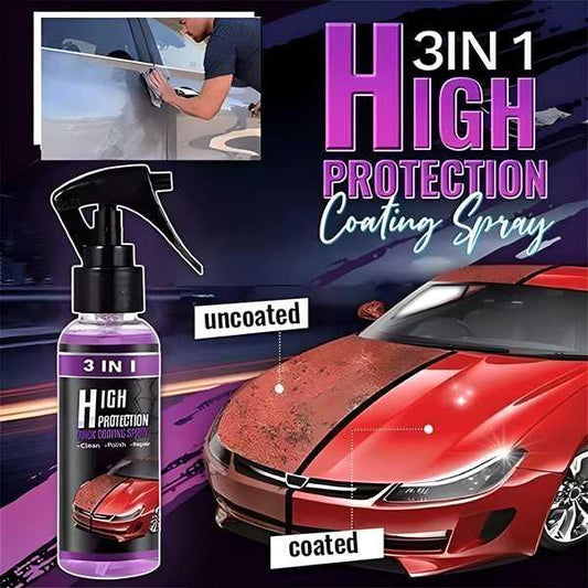 Hydrophobic Nano Car Polish & Protective Coating Spray – Scratch & Water Repellent, Pack of 2