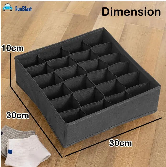24-Grid Drawer Organizer Box – Multipurpose Storage & Space-Saving Organizer