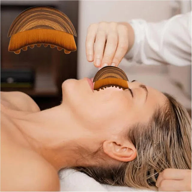 Lymphatic Contour Face Brush – Facial Massage & Sculpting Brush for Skincare Routine