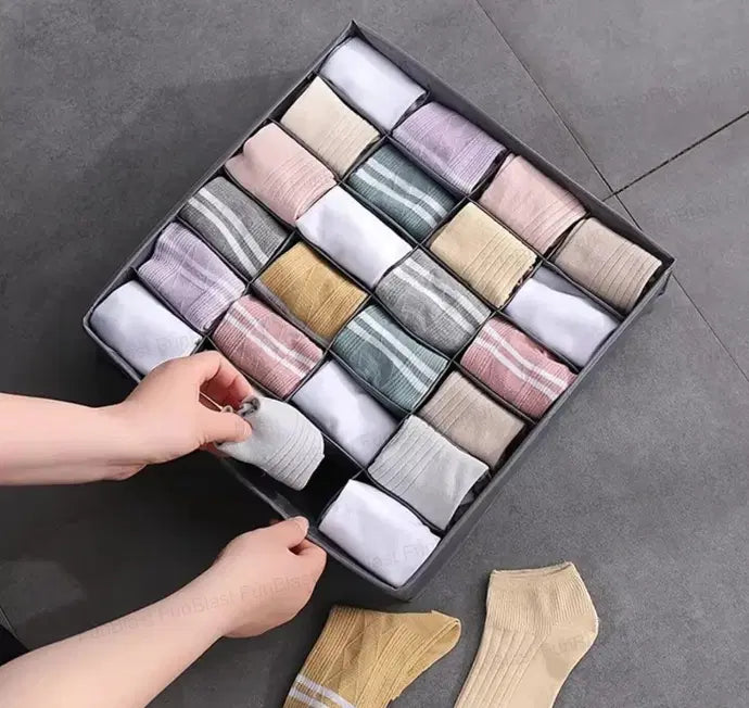 24-Grid Drawer Organizer Box – Multipurpose Storage & Space-Saving Organizer