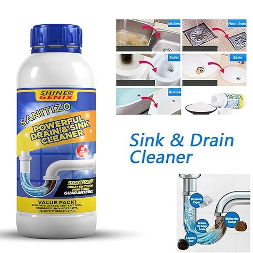 Sink Cleaner Powder Unblocker Pipe Blockage Cleaner, BUY 1 GET 3 FREE