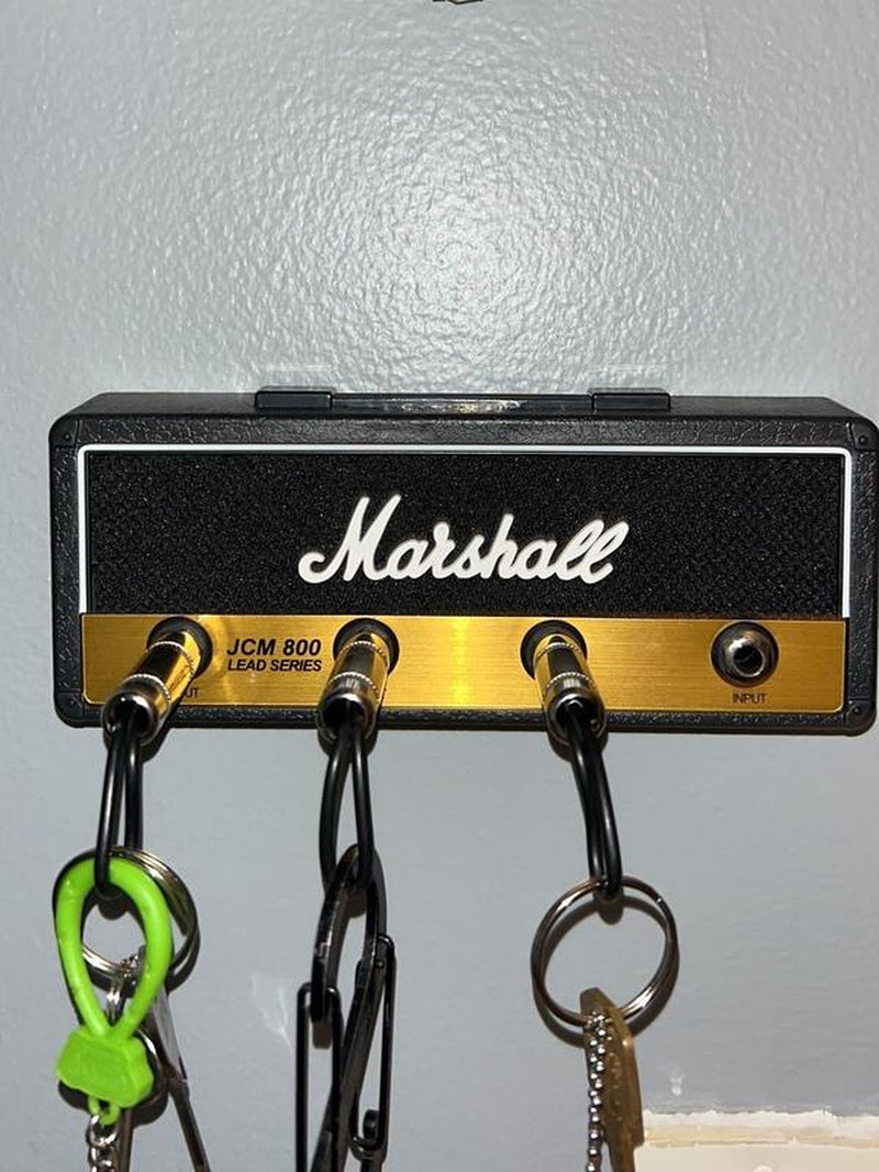 Marshall Jack Rack Key Holder | Standard Wall Mountable Key Rack Black | Decorative | Rock