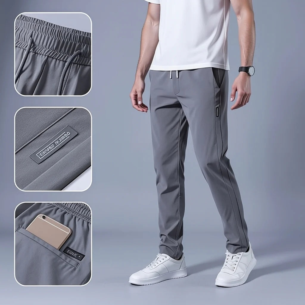Men’s Premium Comfort Track Pants (BUY 1 GET 1 FREE) – Black & Grey| Stretch Fit, Gymwear & Everyday Wear