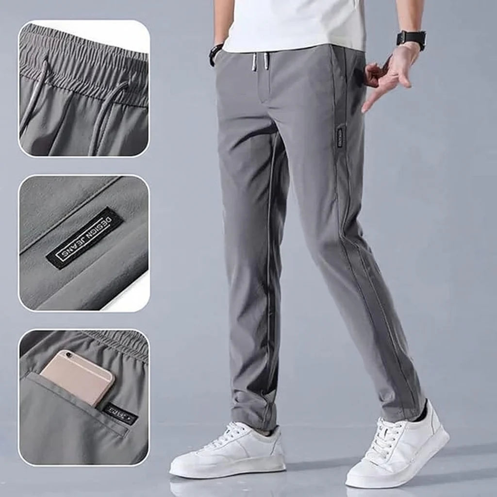 Men’s Premium Comfort Track Pants (BUY 1 GET 1 FREE) – Black & Grey| Stretch Fit, Gymwear & Everyday Wear