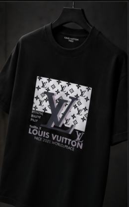 Premium Luxury-Inspired Monogram Oversized T-Shirt